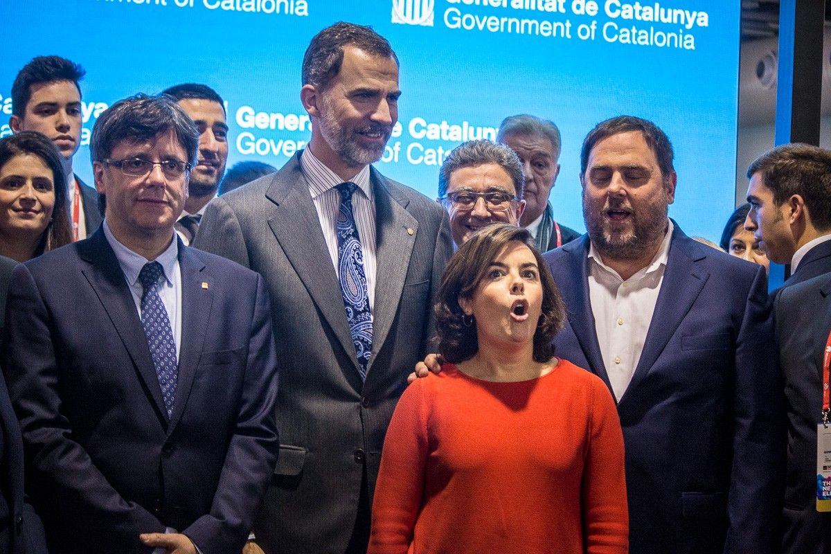 El rei i Carles Puigdemont han visitat el Mobile World Congress