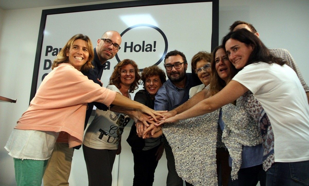 Els membres de la direcció del PDECat a Barcelona