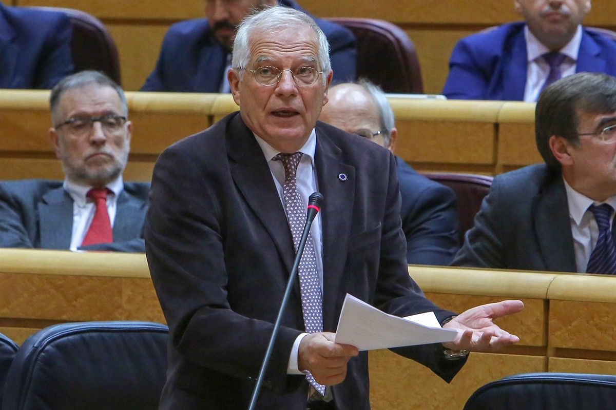 El ministre d'Exteriors,  Josep Borrell, al Congrés dels diputats.