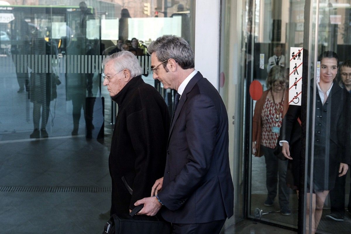 Jordi Montull sortint del judici del cas Palau