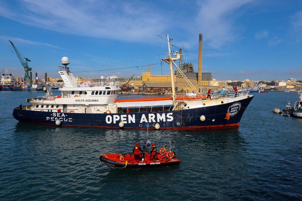 El vaixell de Proactiva Open Arms, aquest divendres a Malta