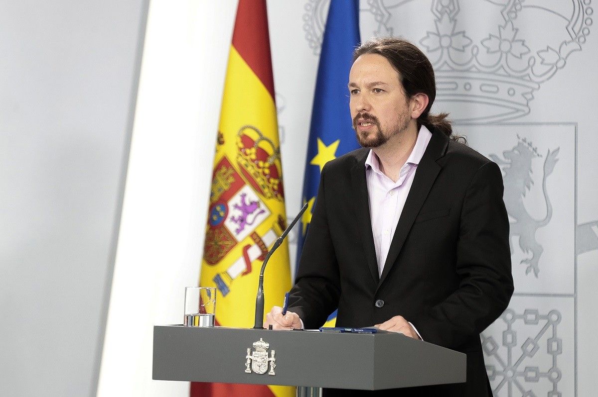 El vicepresident del govern espanyol, Pablo Iglesias