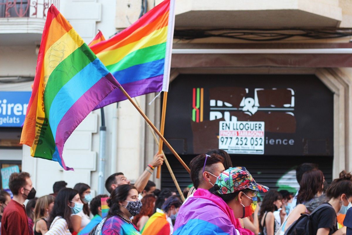 Manifestació de l'Orgull 2021 a Tarragona.
