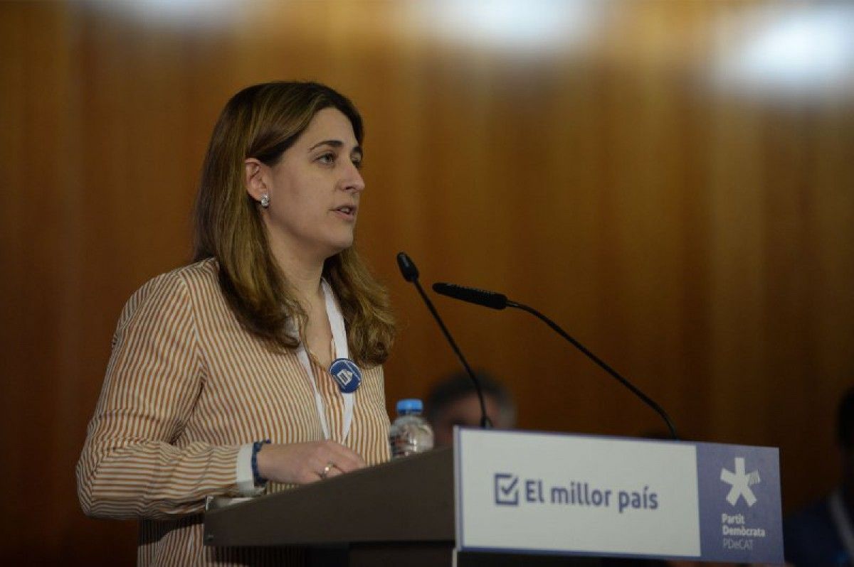 Marta Pascal, coordinadora general del PDEcat, en el consell nacional del partit