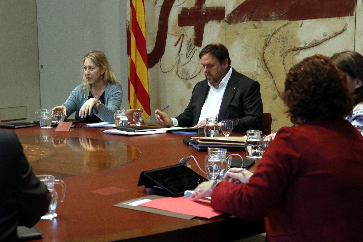 Oriol Junqueras ha presidit la reunió del Govern d'aquest dimarts