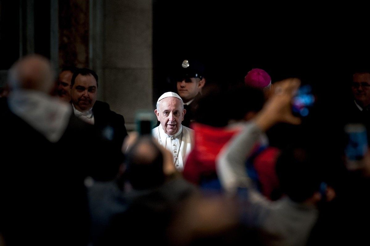 El Papa Francesc, després de la cimera al Vaticà