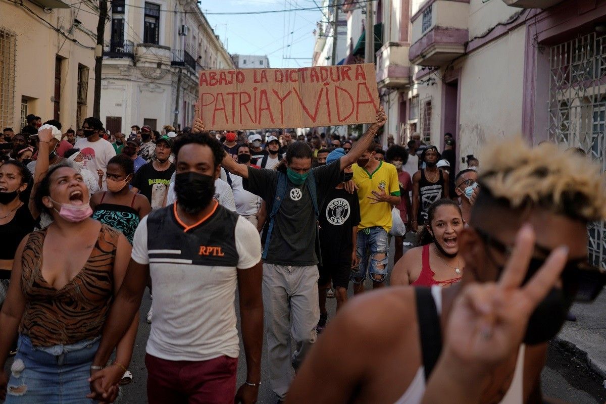 Manifestants a Cuba.