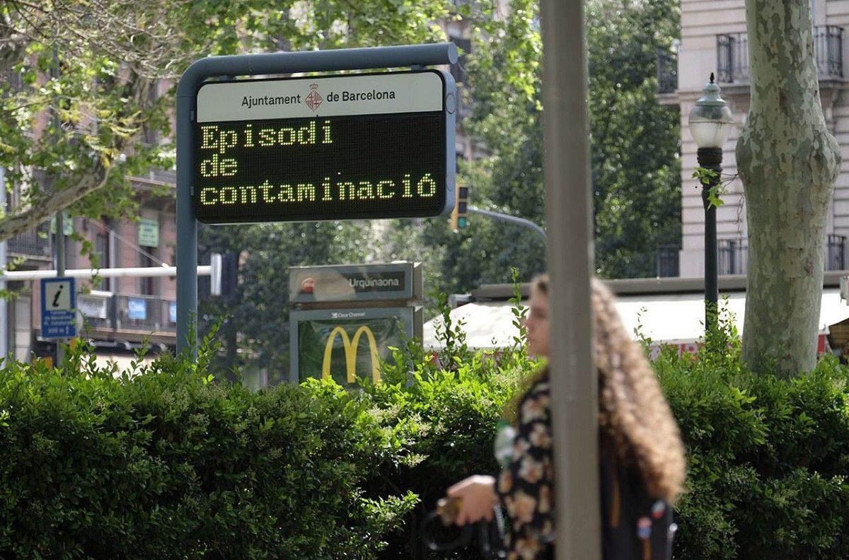 Barcelona ha registrat un nou avís preventiu per contaminació