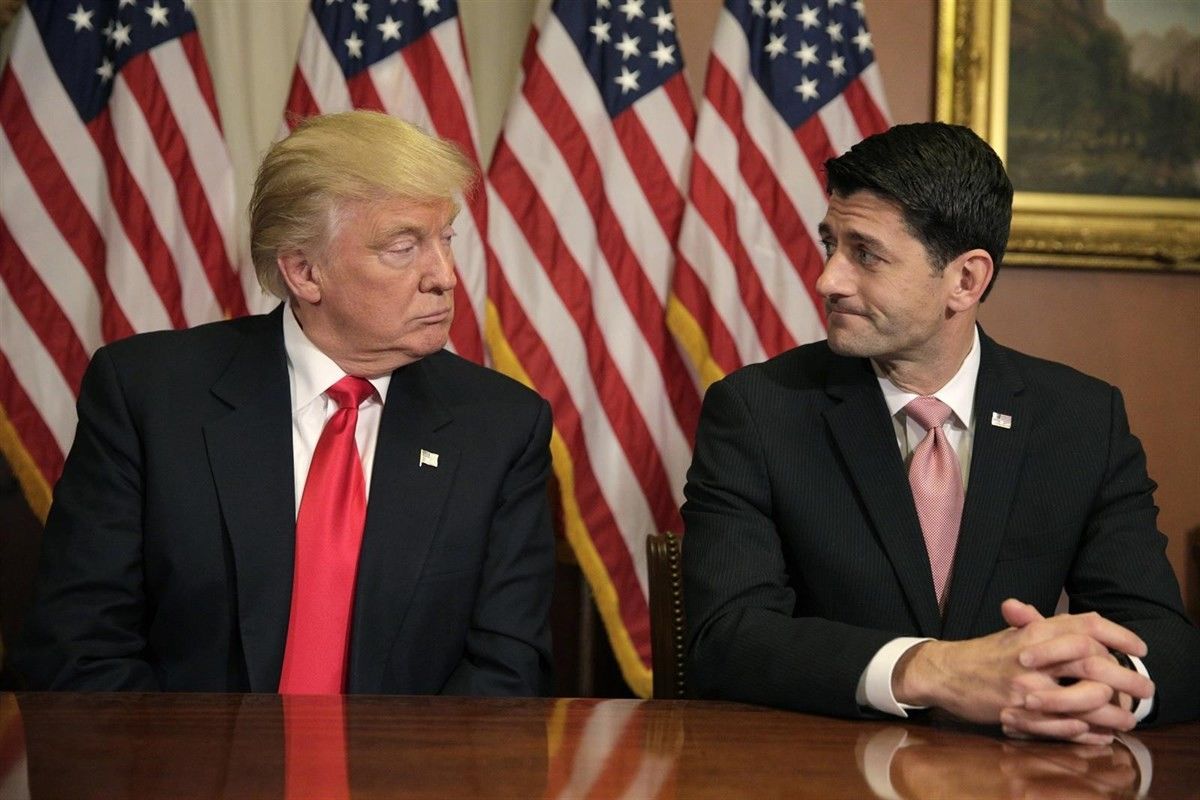 Donald Trump i el president de la Cambra, Paul Ryan.