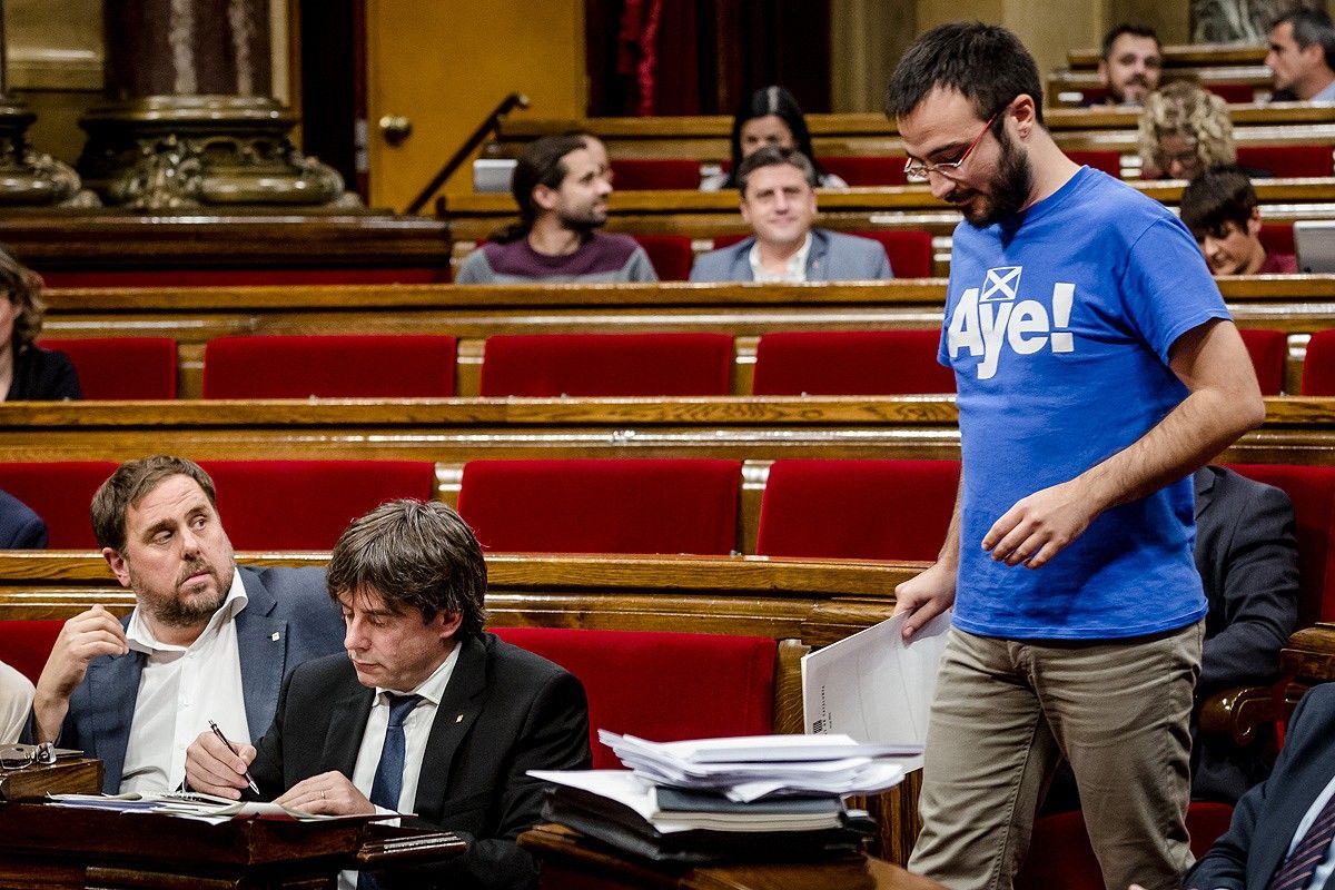 Junqueras, Puigdemont i Albert Botran, al Parlament