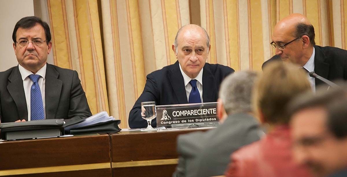 Jorge Fernández Díaz, durant la seva compareixença al Congrés