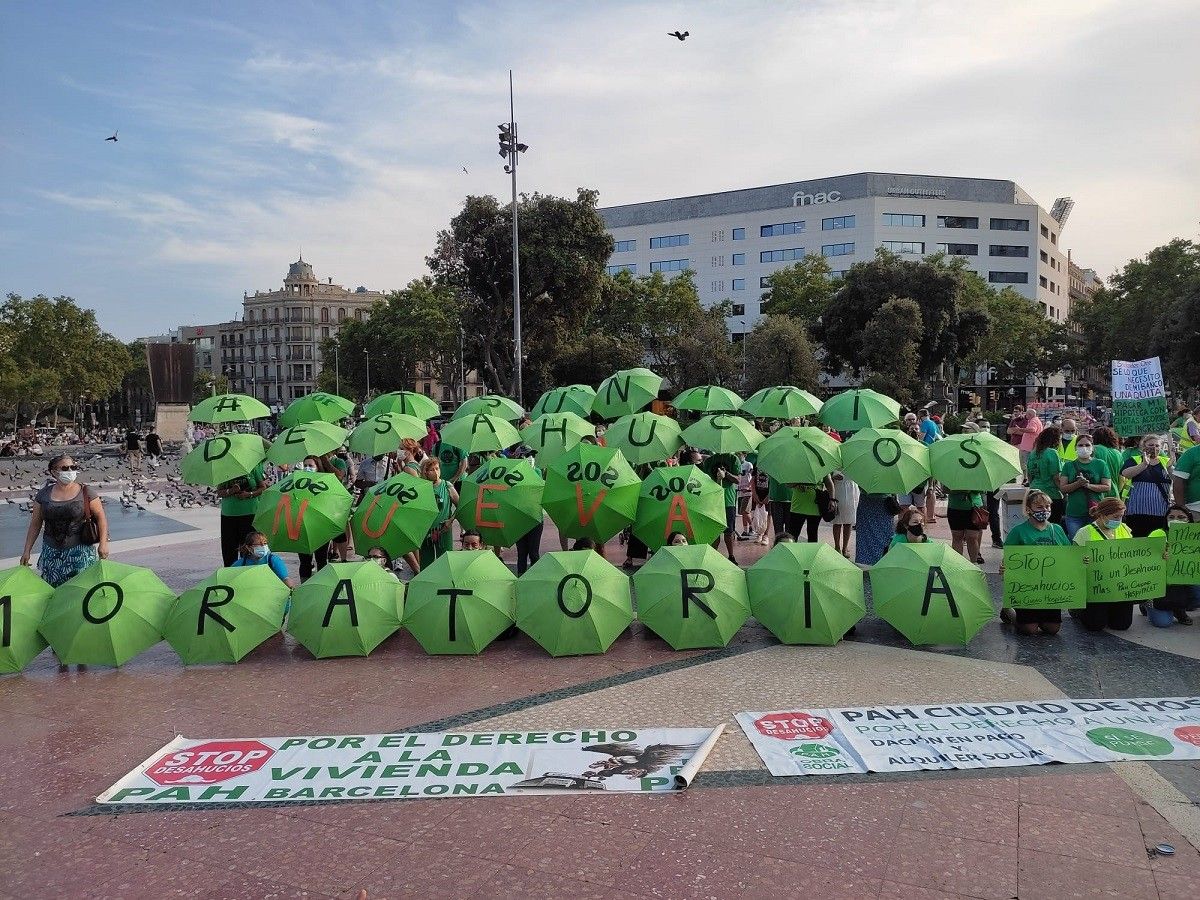 Imatge de la protesta.