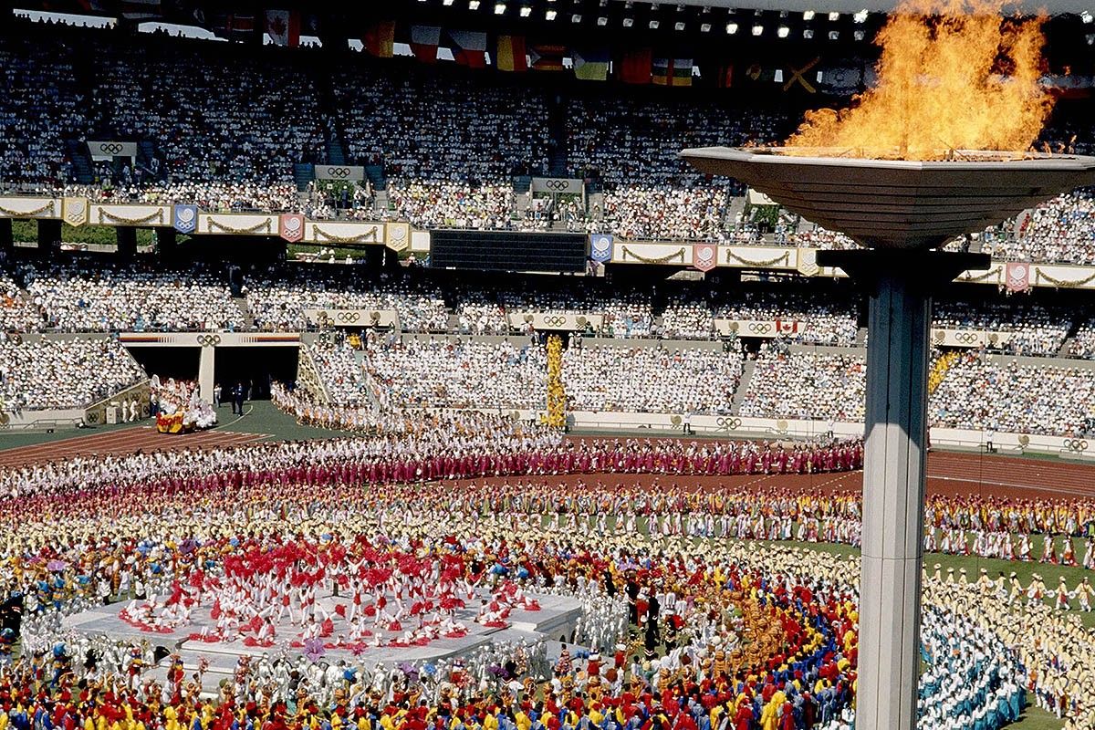 Inauguració dels Jocs Olímpics de Seül 1984.