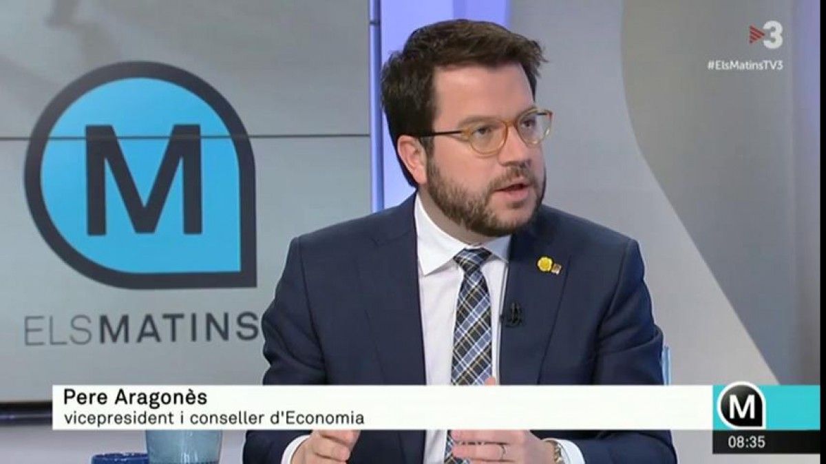 El vicepresident Pere Aragonès, entrevistat a TV3