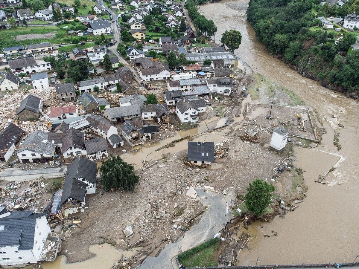 Imatge de les inundacions a Alemanya.