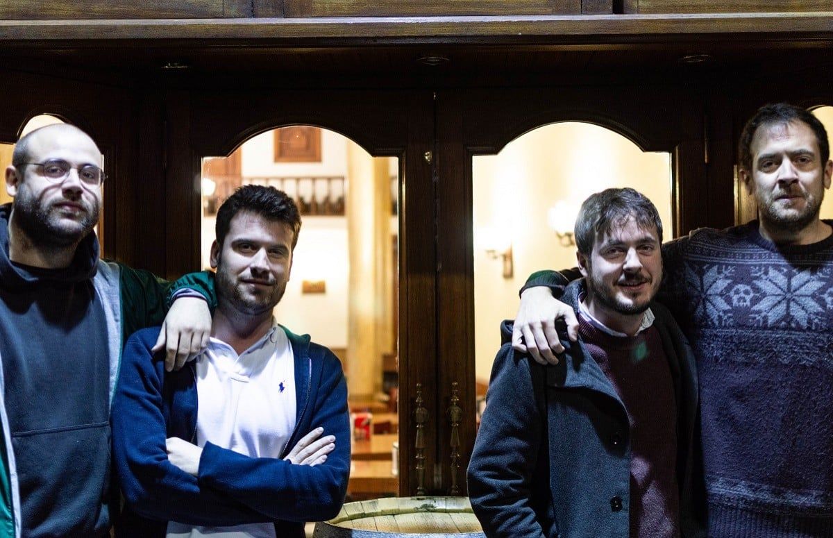 Manel Vidal, Andreu Ginola, Enric Gusó i Joel Díaz, integrants de «La Sotana»