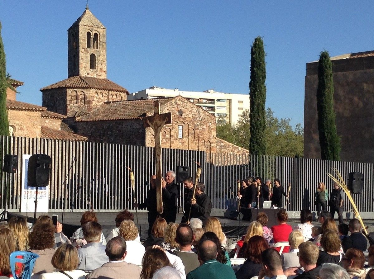 Un dels moments de La Passió segons Sant Nebridi a la Seu d'Ègara.