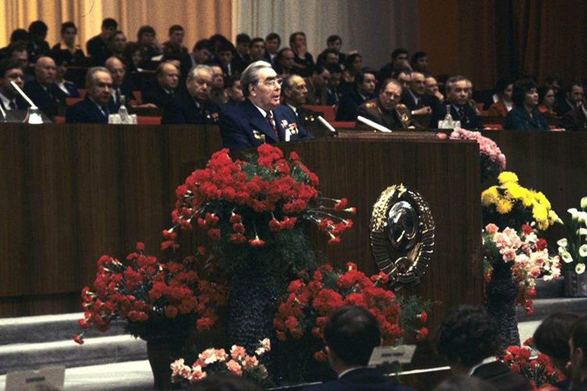 Leonid Breznev, el líder de l'URSS en el moment dels Jocs del 1980.