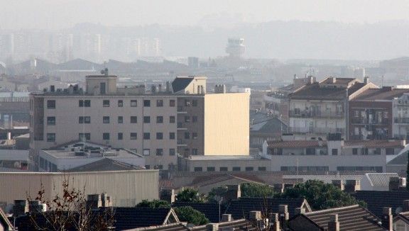Sabadell en un dia d'elevada contaminació
