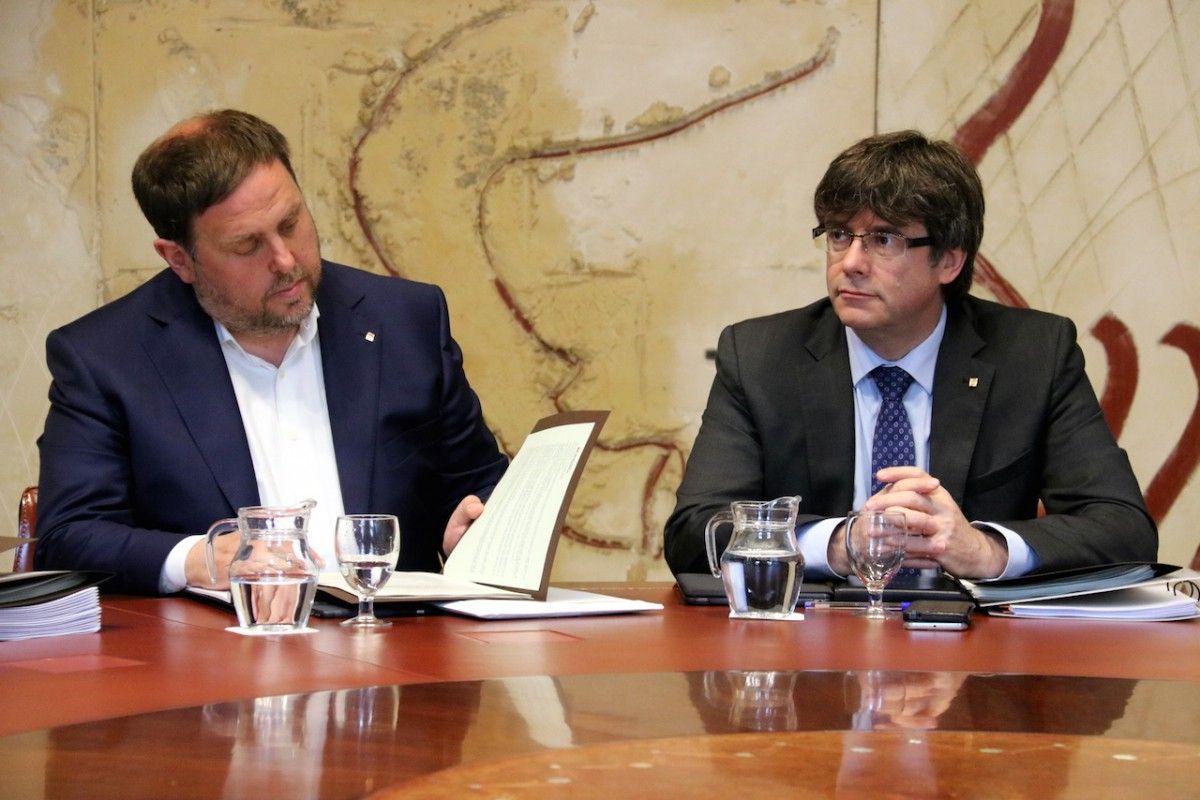 Carles Puigdemont i Oriol Junqueras, aquest dimarts