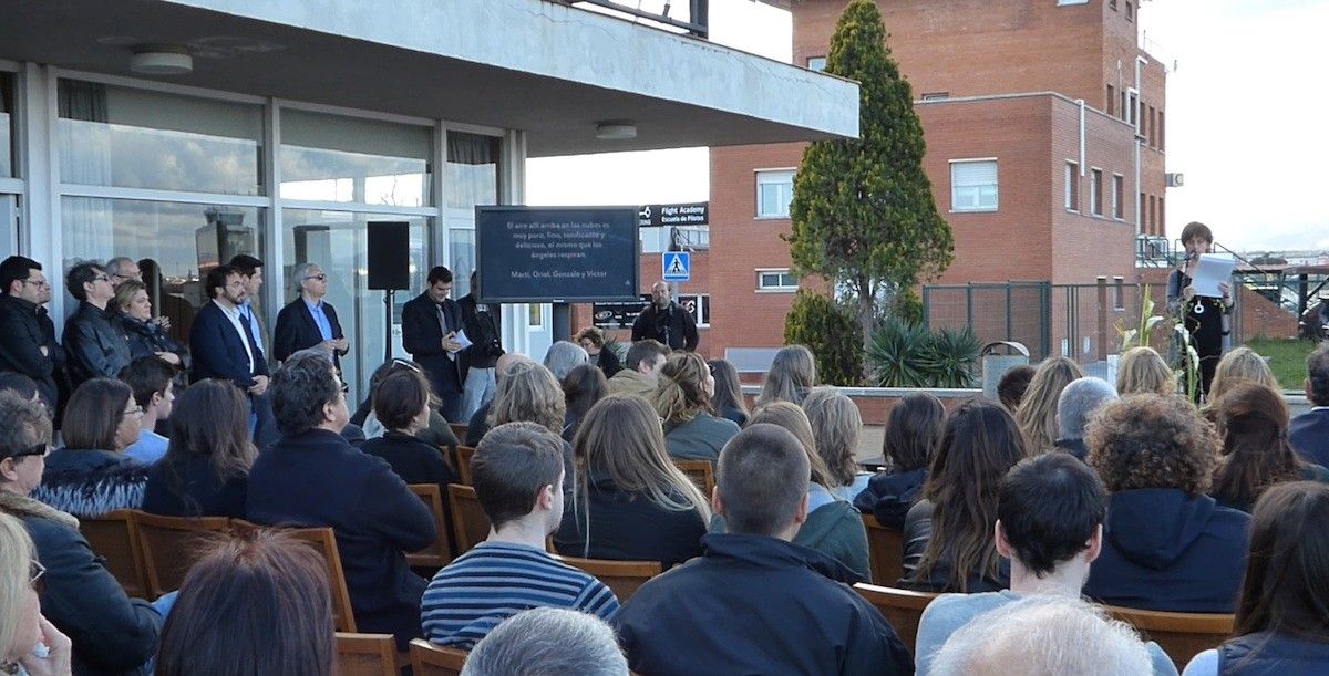 Acte d'homenatge a les víctimes de l'accident de Madrid