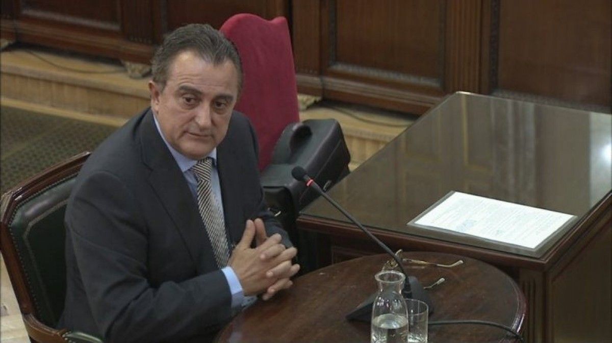 Manel Castellví, durant la seva declaració al Tribunal Suprem