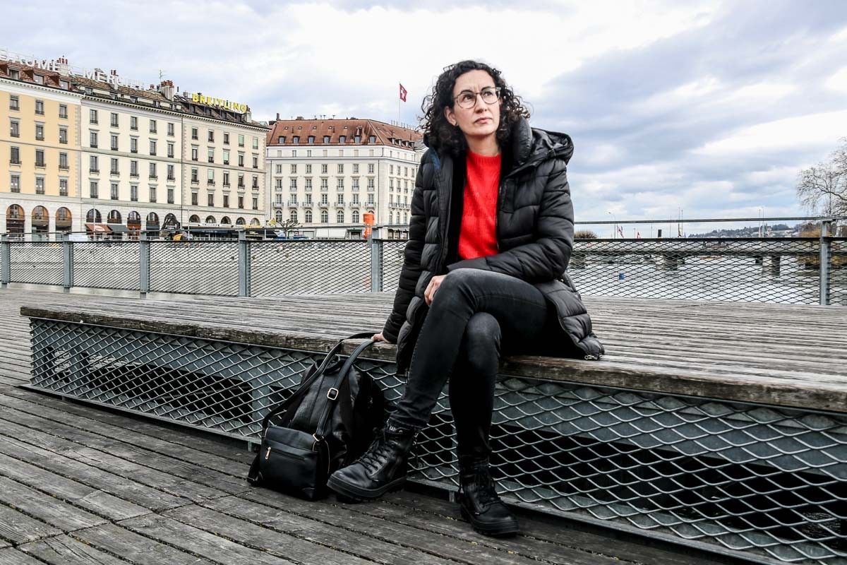 Marta Rovira, secretària general d'ERC, a Ginebra, on fa un any que està exiliada.