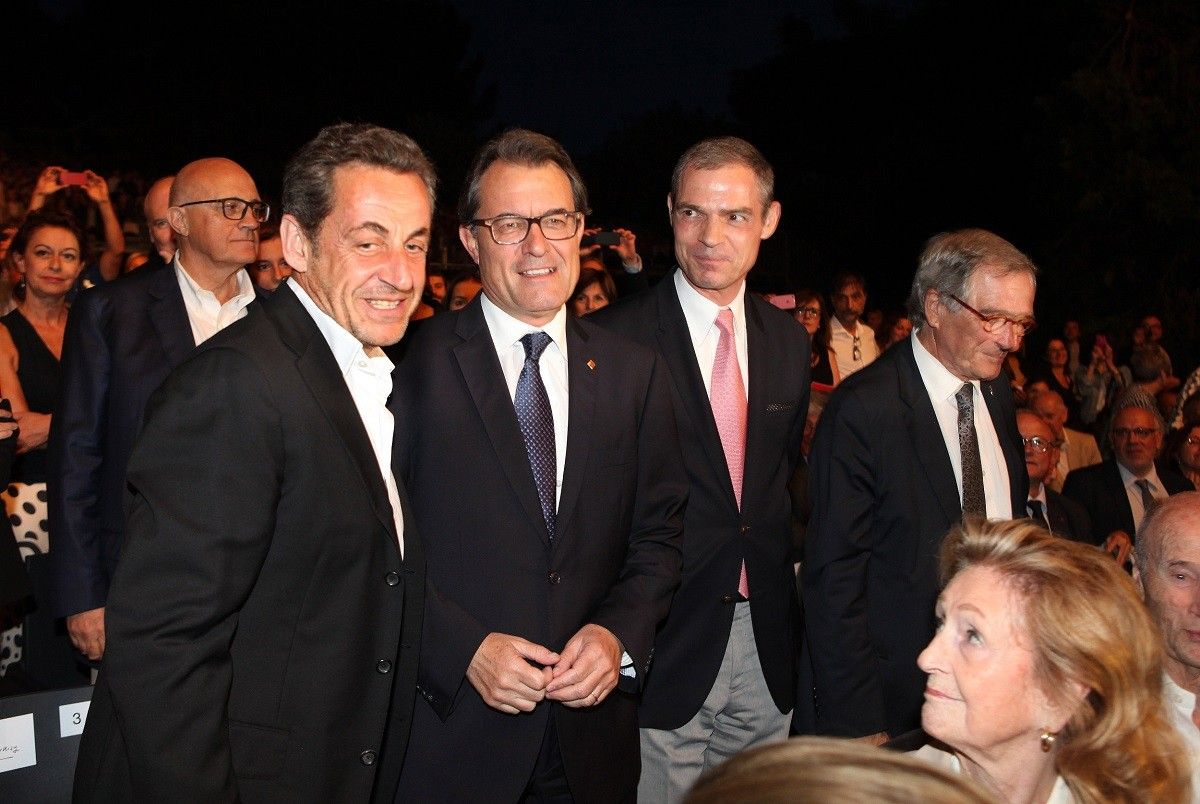 Artur Mas i Nicolas Sarkozy, en una visita de l'expresident francès a Barcelona