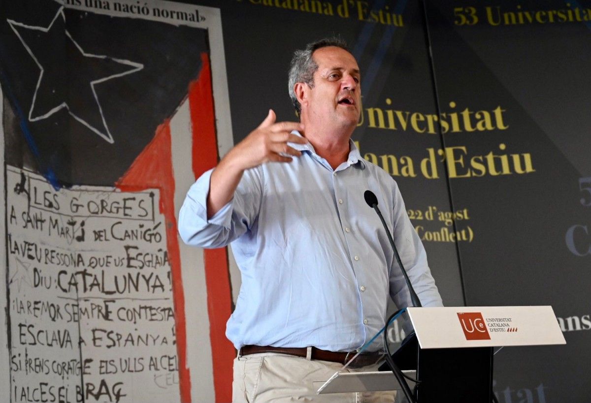 Joaquim Forn, exconseller d'Interior, a la Universitat Catalana d'Estiu 