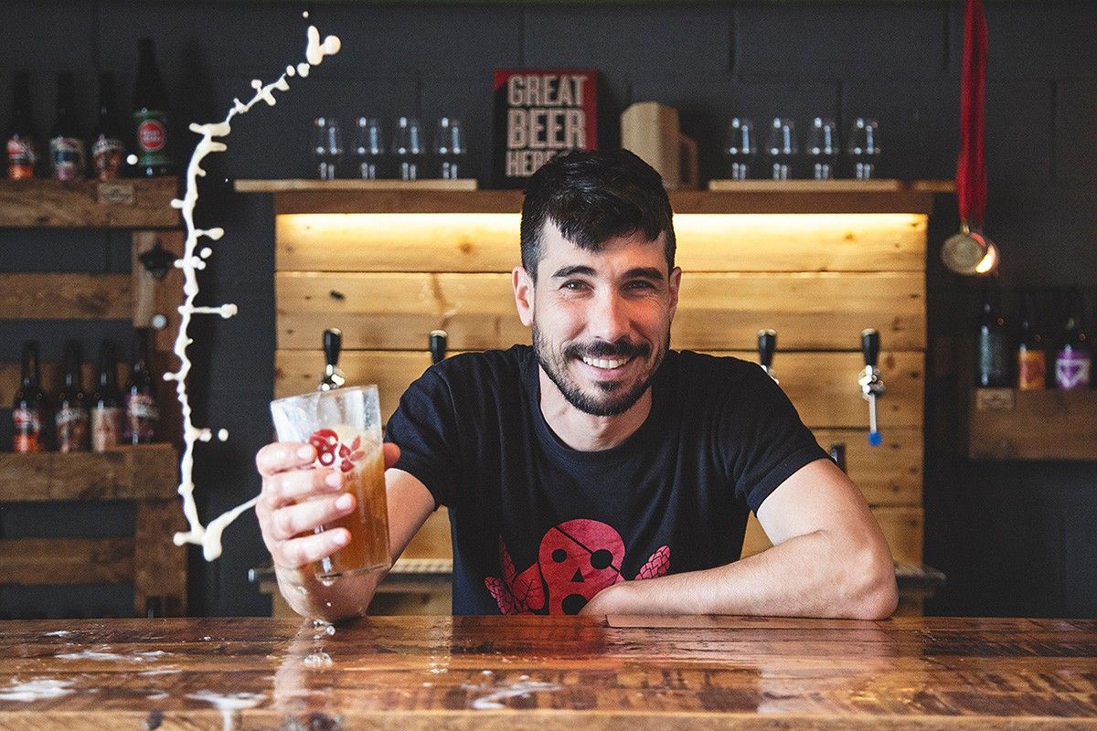 Aran León, co-fundador i 'head brewer' de la cervesera La Pirata