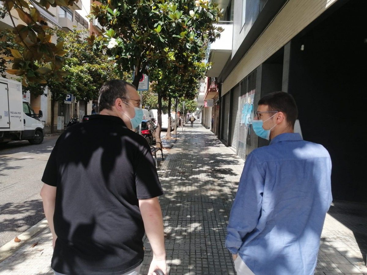 El regidor de Mobilitat José Gallardo i el secretari de política municipal Francesc Aguilà