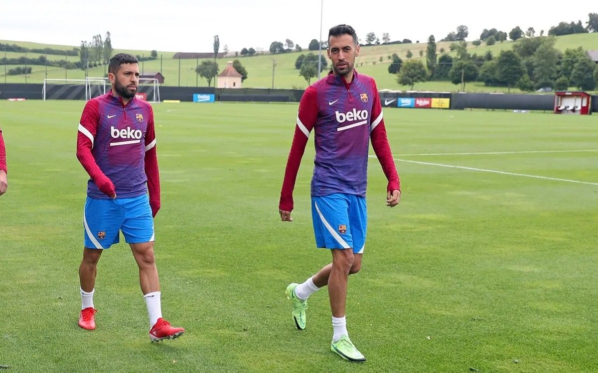 Jordi Alba i Sergio Busquets, en una imatge d'arxiu