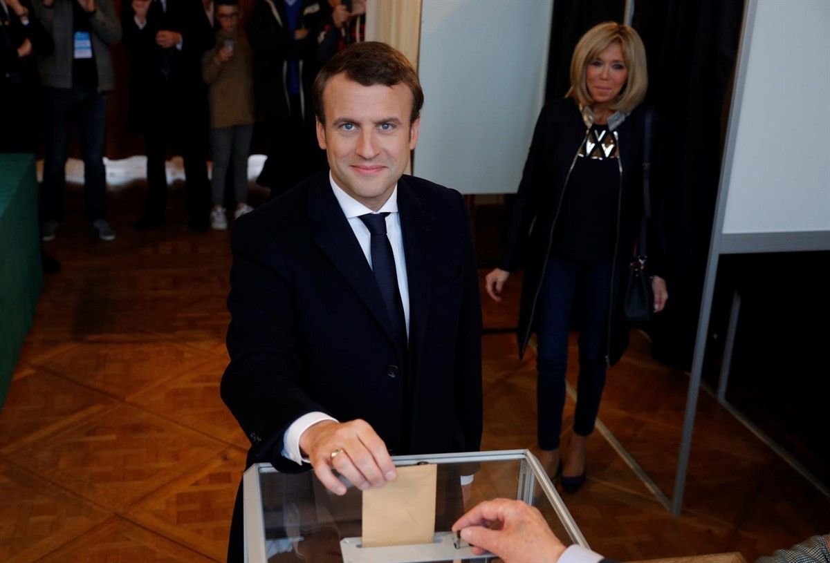 Macron, votant aquest diumenge