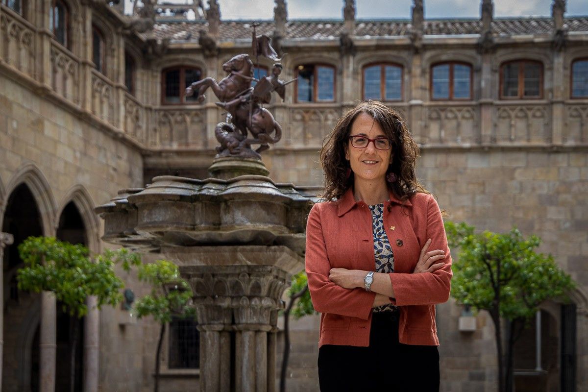 La conselleria d'Igualtat i Feminismes, Tània Verge, al Palau de la Generalitat.