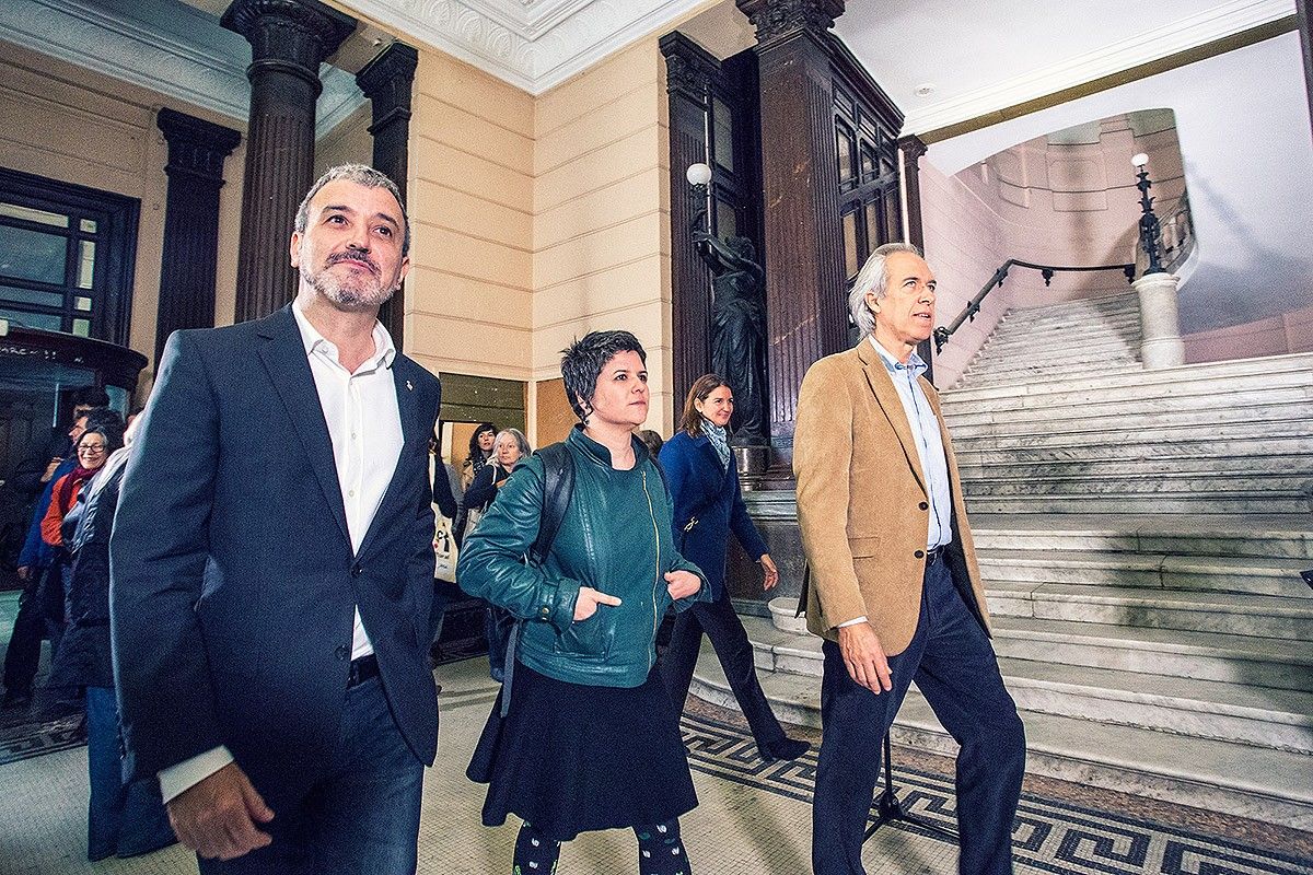 Jaume Collboni i Gala Pin han encapçalat la visita al Borsí