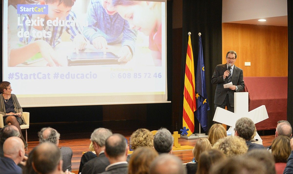 Artur Mas, en una conferència sectorial del PDECat sobre educació