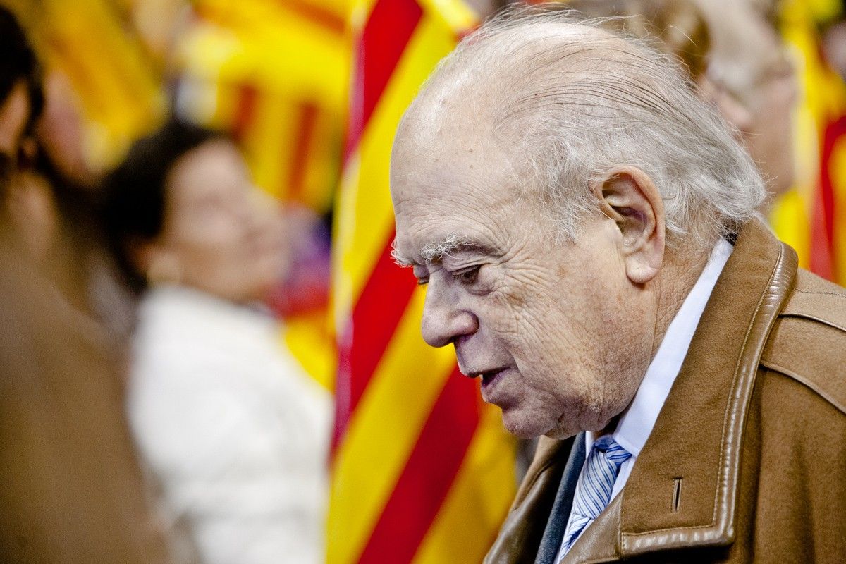 Jordi Pujol en l'acte final de la campanya de les eleccions catalanes del 2010