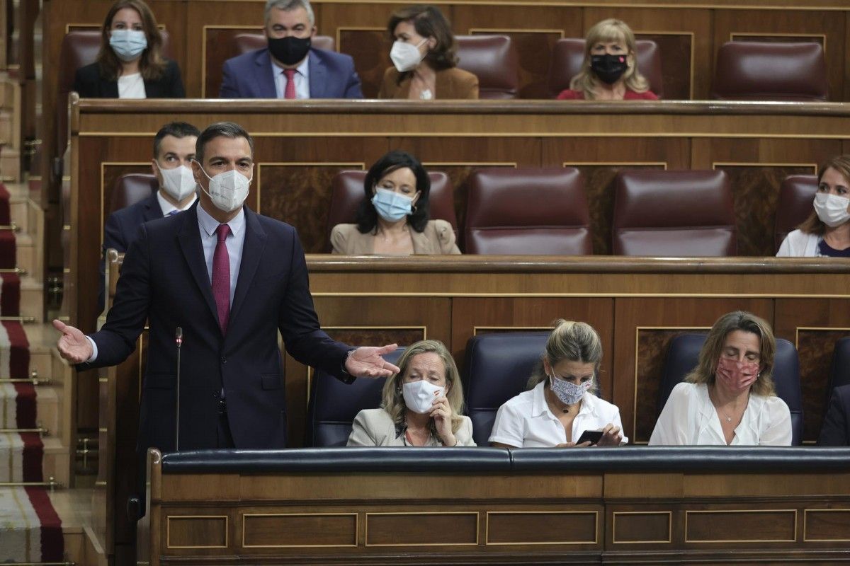 Pedro Sánchez aquest dimecres al Congrés.