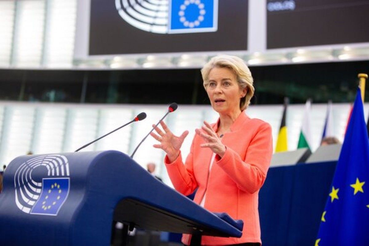 Ursula von der Leyen, durant una intervenció al Parlament Europeu.