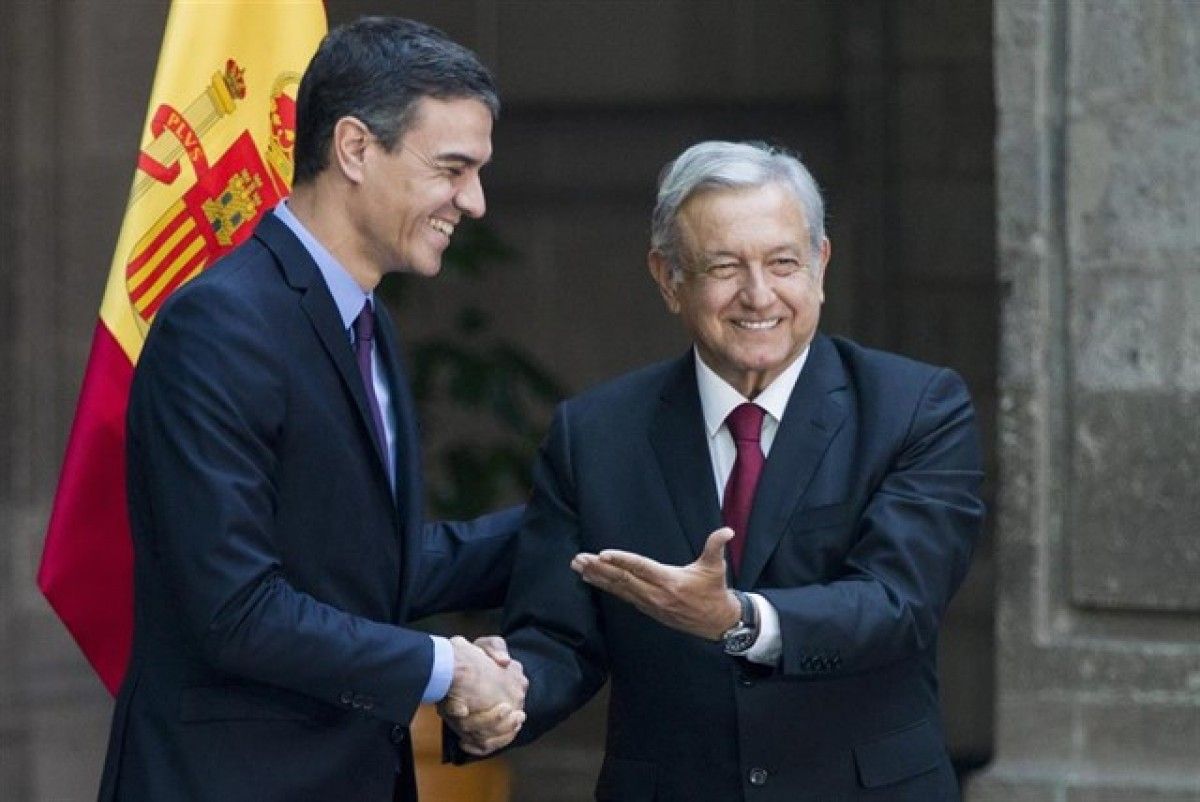 Sánchez i López Obrador en un encontre recent.