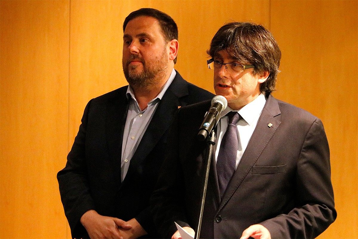 Carles Puigdemont i Oriol Junqueras, aquest divendres