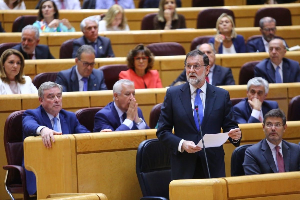 Mariano Rajoy, en sessió de control al Senat aquest dimarts
