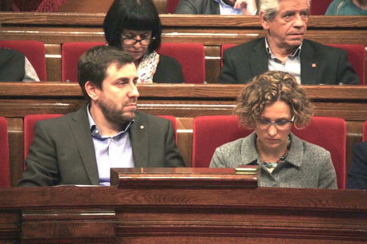 Antoni Comín, ahir al Parlament