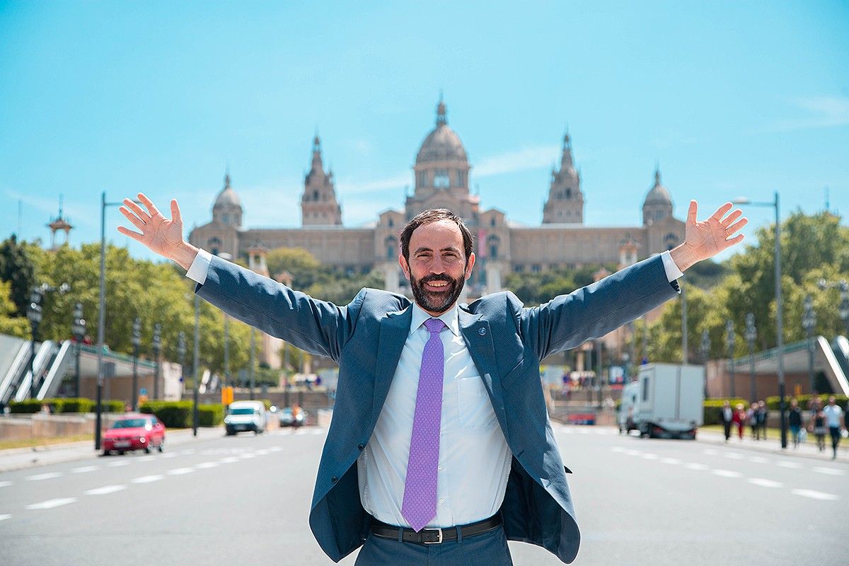 Andreu Veà en una visita recent a Barcelona