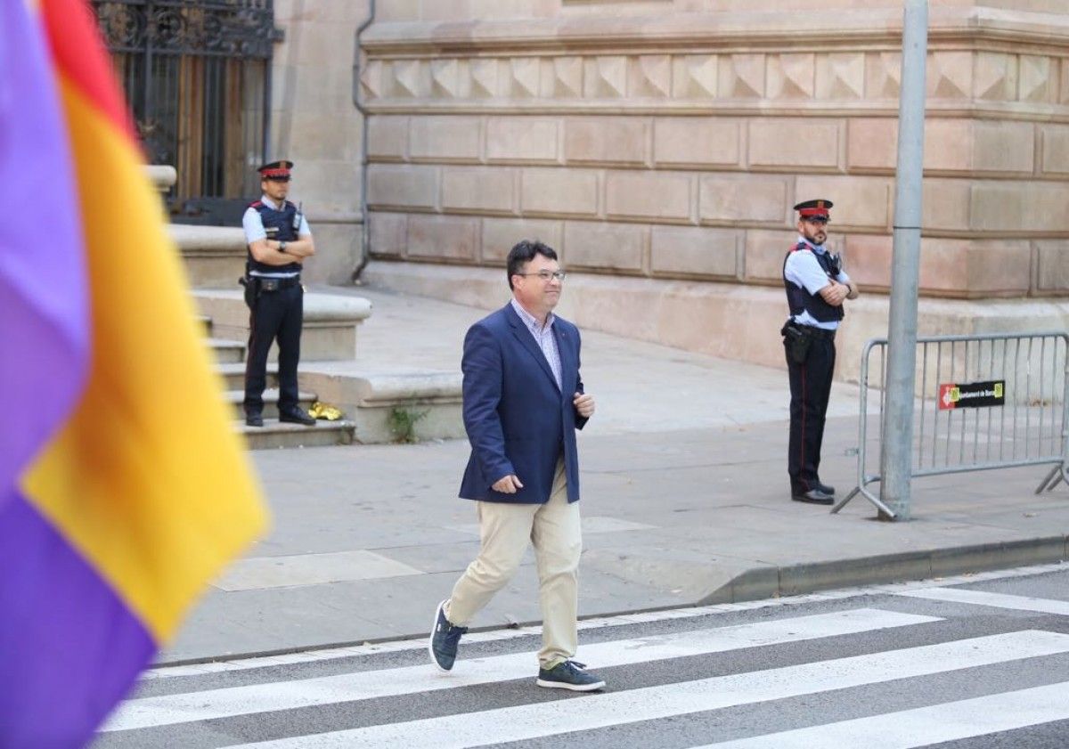 Joan Josep Nuet, sortint de declarar del TSJC