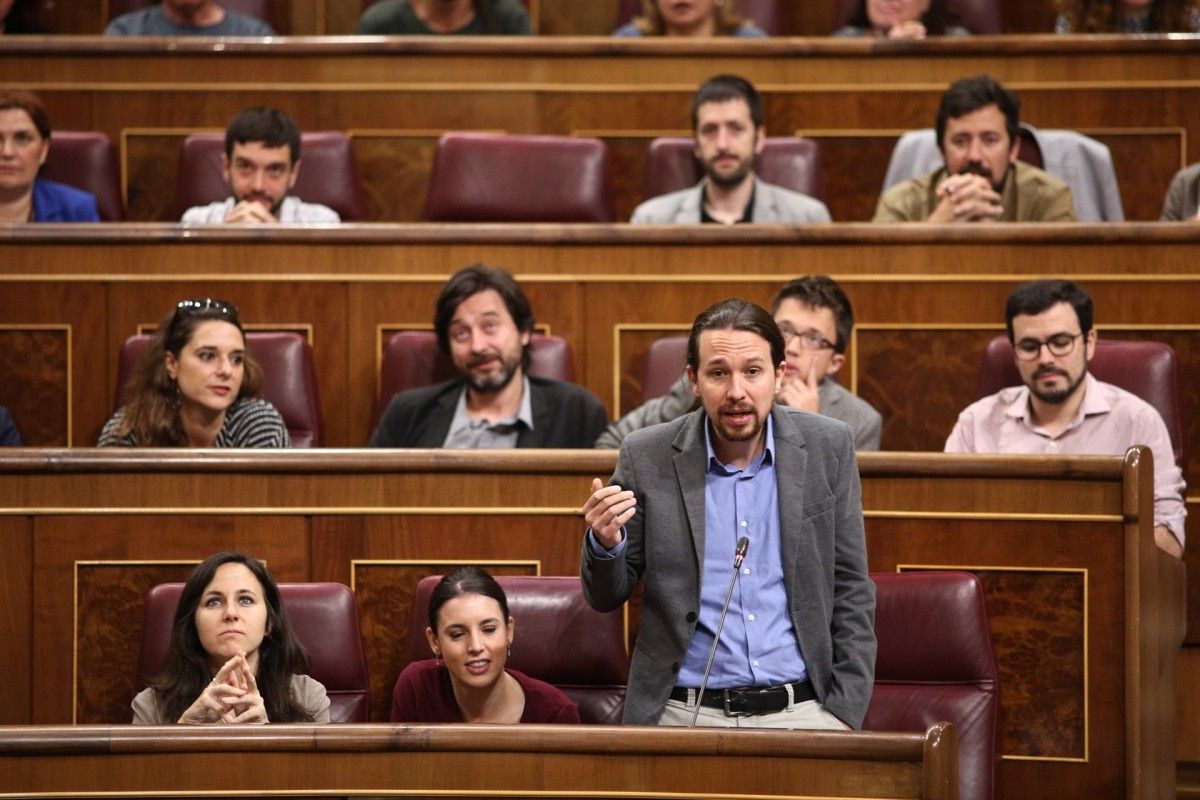Pablo Iglesias, líder de Podem, en una imatge al Congrés