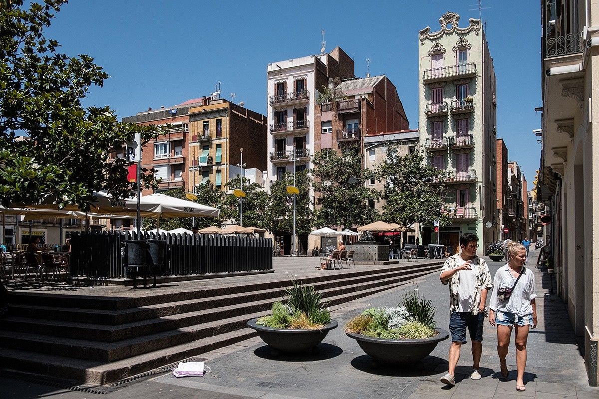 La Plaça del Sol, al barri de Gràcia