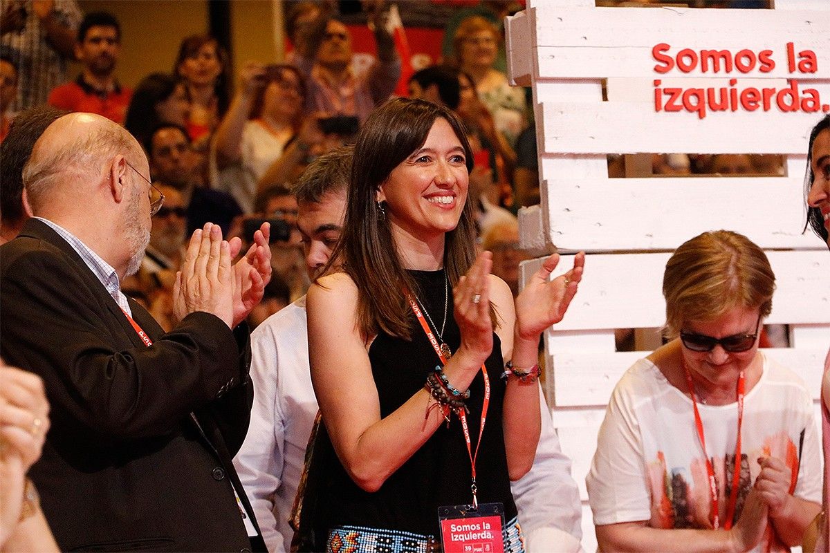 Núria Parlon, a la cloenda del congrés del PSOE
