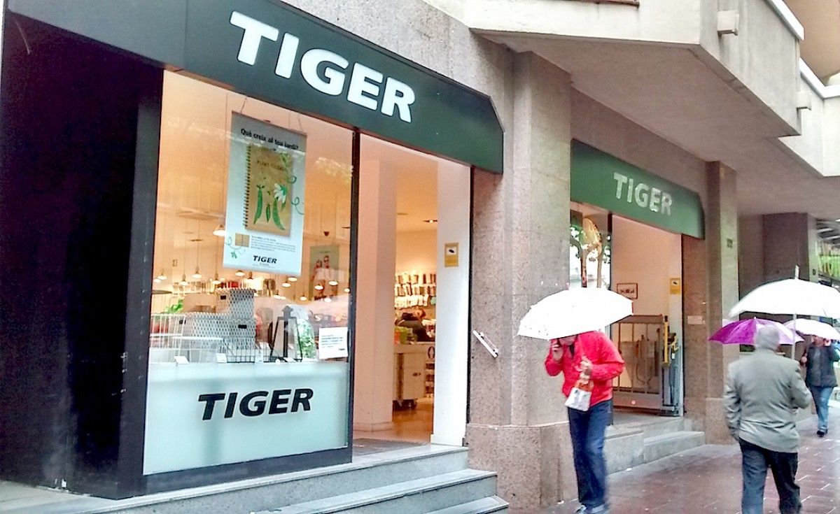 La botiga Tiger, a la Rambla de Sabadell