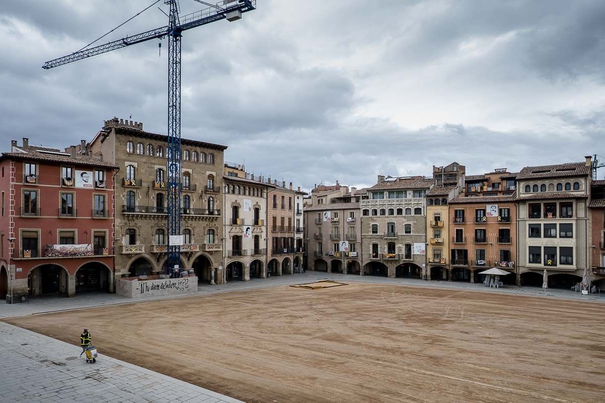 La Plaça Major de Vic, en una imatge d'arxiu